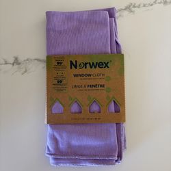 NEW NORWEX WINDOW CLOTH  Cleans windows, mirrors and other glass and shiny surfaces with just water