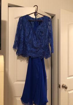 Size 14 2 piece chiffon formal gown