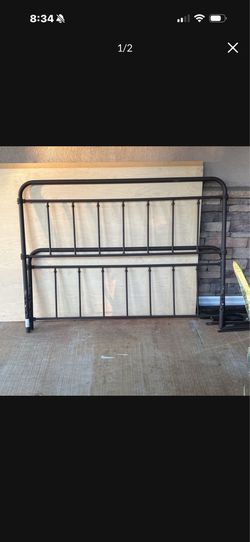 Queen metal bed frame