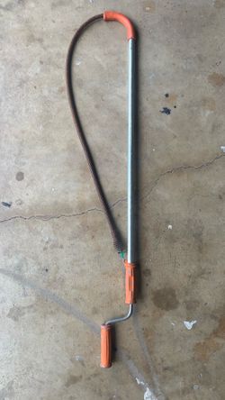 This is a General Pipe Cleaners Teletube Closet Auger (Model T6FL-DH) designed for clearing stoppages in toilet bowls.