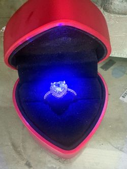 Dimond promise ring heart