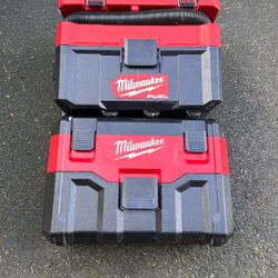 Milwaukee Fuel Vacuums Price For Both 