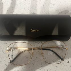 Cartier Gold Rimmed Glasses
