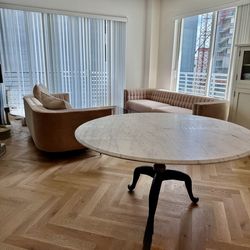 CB2 round dining table
