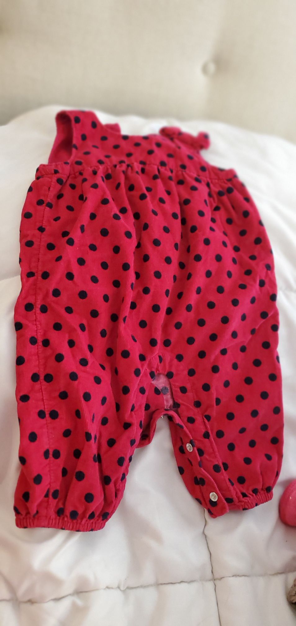 Baby girl red polkadots outfit!❣