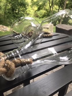 Brand New Hanging Glass Light Bulb Terrariums for Plants or Decor (Set of 2)