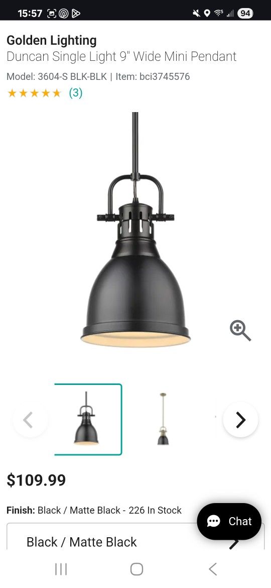 2 NEW PENDANT LIGHTS