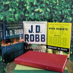 LOT 5 HARDCOVERS IN DEATH SERIES BY J.D. ROBB: