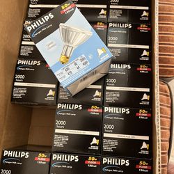 Philips 50W 130V Halogen Flood Light Bulb - New Lamps 15 Of These