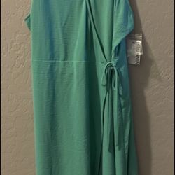 New Green spaghetti strap dress
