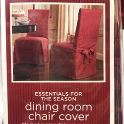 4 Red Chair Covers