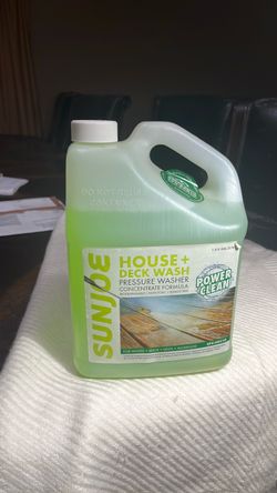 Brandnew 1 -gallon sunjoe house+deck wash powerclean pressure washer concentrate formula