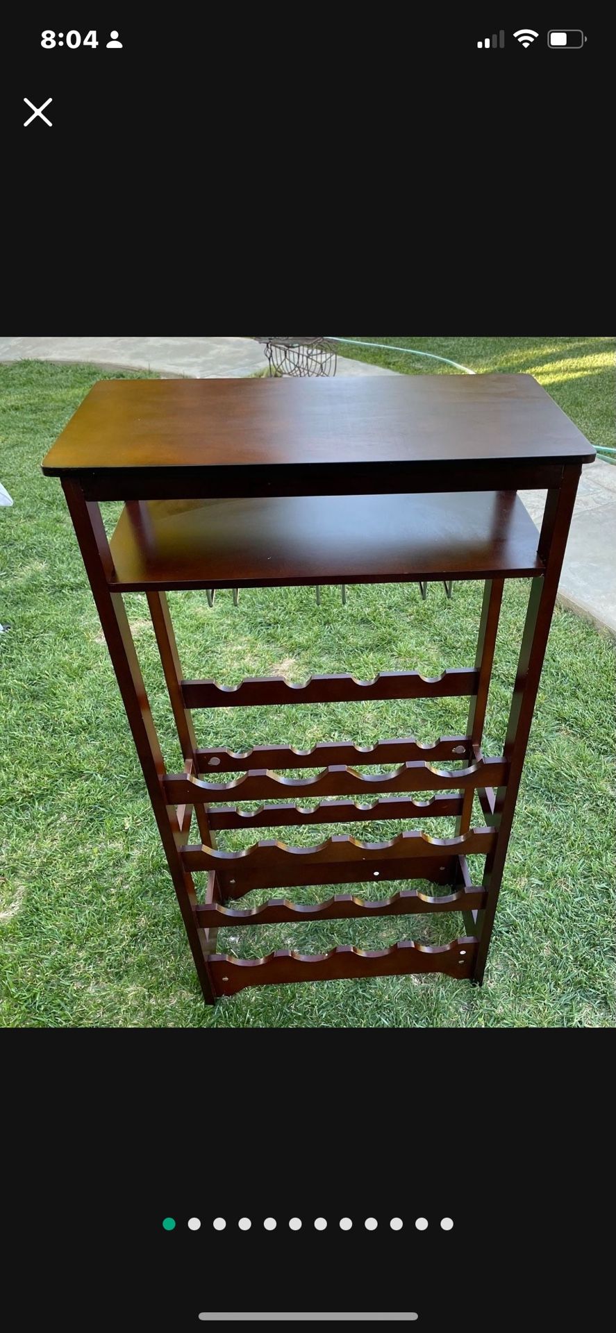 Wine rack 40 tall 21 wide and 10 deep