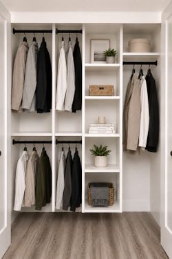 Custom Closet  System – 76.25” W x 80” H