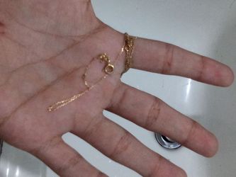 14k gold necklace 1.13 grams