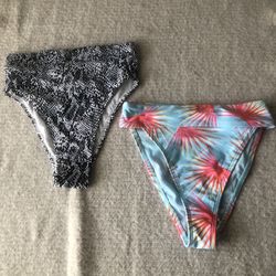 Womens XS Swim Bottoms Bundle-Decatur And Tropical 