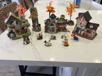 Vintage Halloween village