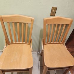 Wooden chairs