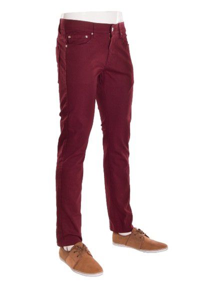 Crimson (Blood Red) Skinny Leg Chino Jeans (Men) for Sale in Pembroke ...