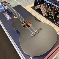 Tagima Gran Reserva Madison Matte Black Thin-Body Classical Acoustic Electric Guitar NEW!