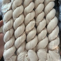 5 Ivory/light beige Cheesecloth Table Runners 6ft Length Each, for Wedding, Birthday, Special Events Decorating 