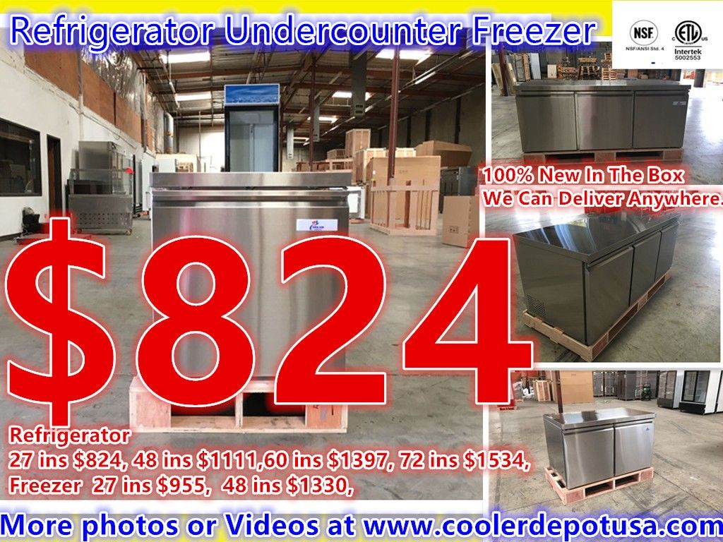 Commercial NSF 1/2/3 Door Reach In Freezer Refrigerator Cooler RESTAURANT EQUIPMENT