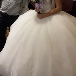 White Small Quinceañera Dress