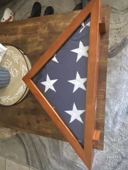Vintage USA Military Funeral Casket Burial Flag 