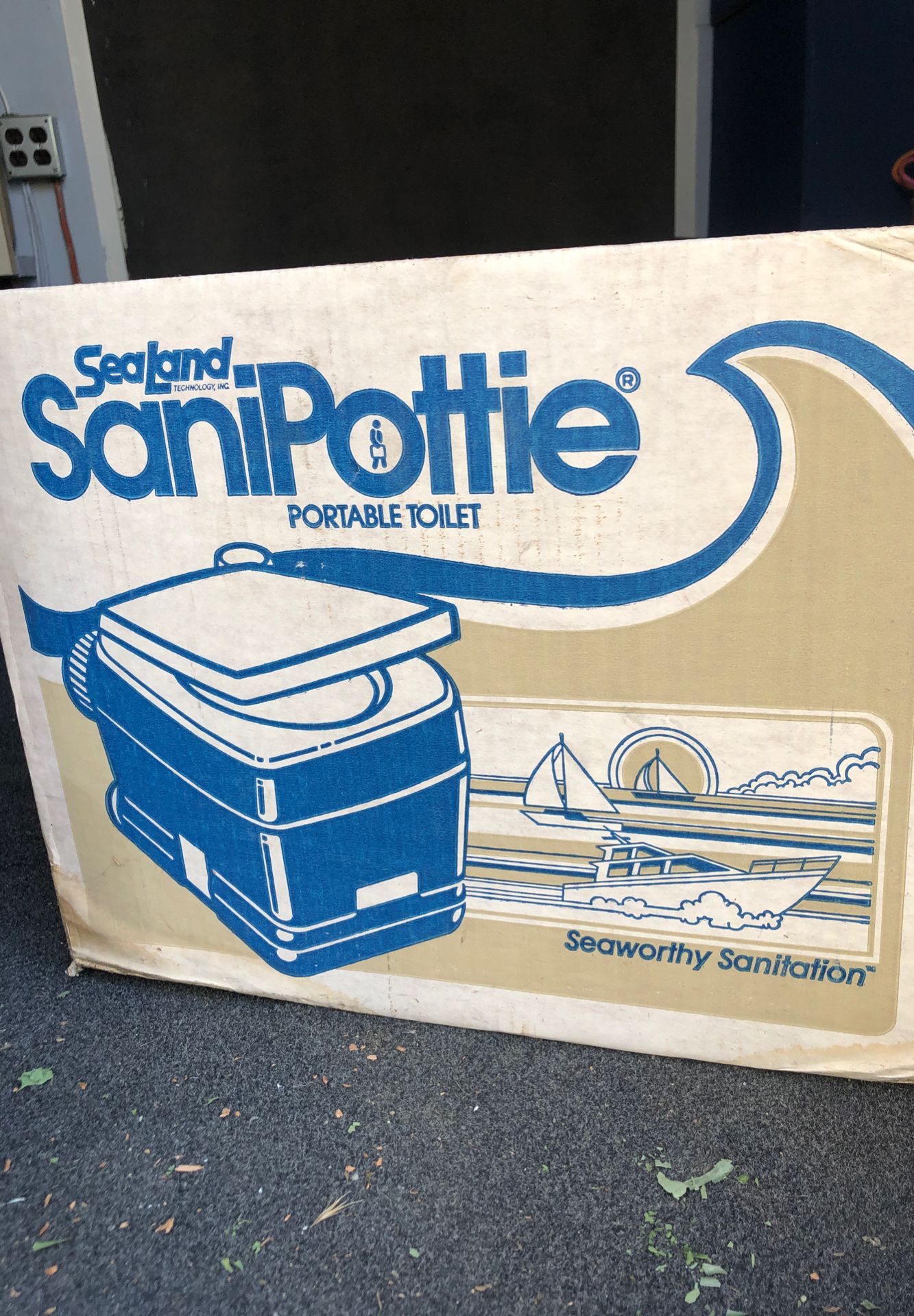 RV or Boat Accessories In original box. “SEA LAND” portable toilet.