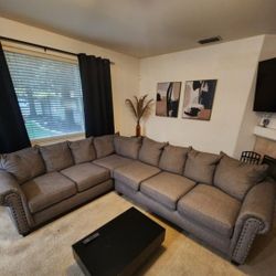Sectional and Chairs