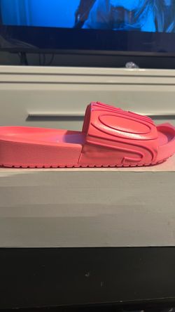 Diesel Slide Sandals Coral Pink