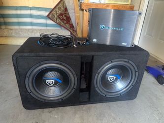 Rockville DK512 Dual 12” Subwoofer + Amp Package – Excellent Condition