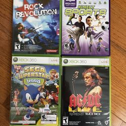 Xbox 360 Games Bundle – Rock Band, Kinect Sports, Sega, AC/DC 🎮