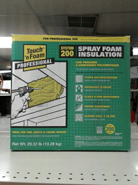 Touch'n foam spray foam insulation