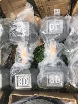 Set of 30 lbs dumbbells