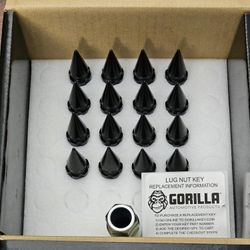 M14 × 1.5 Spiked Lug Nut Kit (16 Lug Nuts)