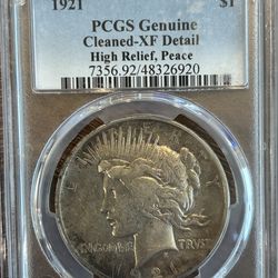 1921 Peace Dollar High Relief PCGS