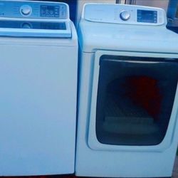 SAMSUNG SET WASHER AND ELECTRIC DRYER WORKING PERFECT 