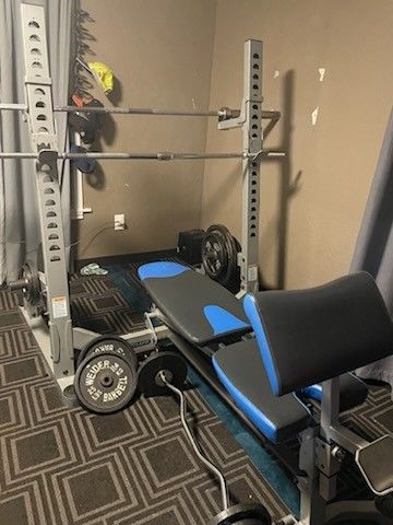 Olympic Bench / Squat / Weights Set