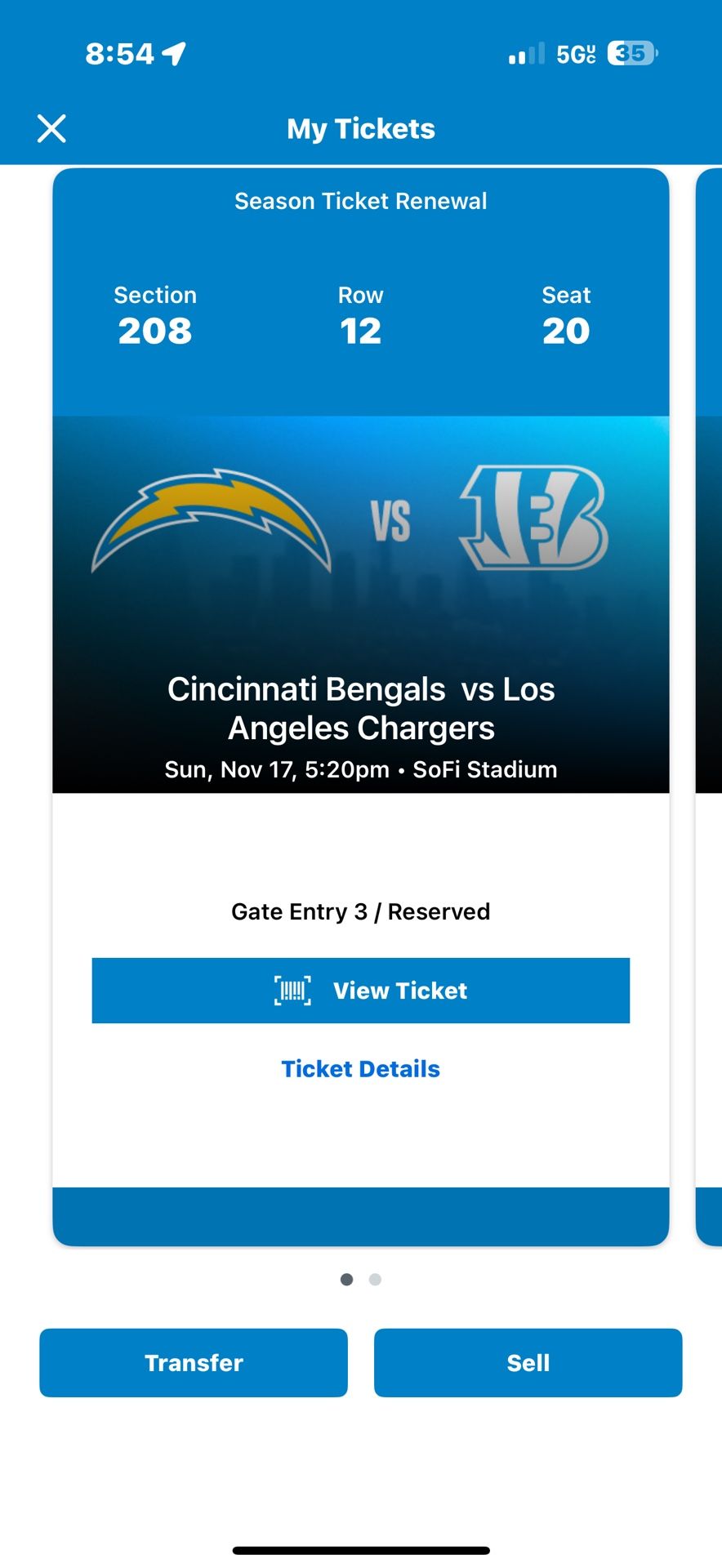 Chargers Vs Bengals Sec 208