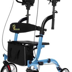 Upright Rollator Walker WINLOVE -Blue