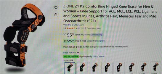 New! Comfortline hinged knee brace for men & women