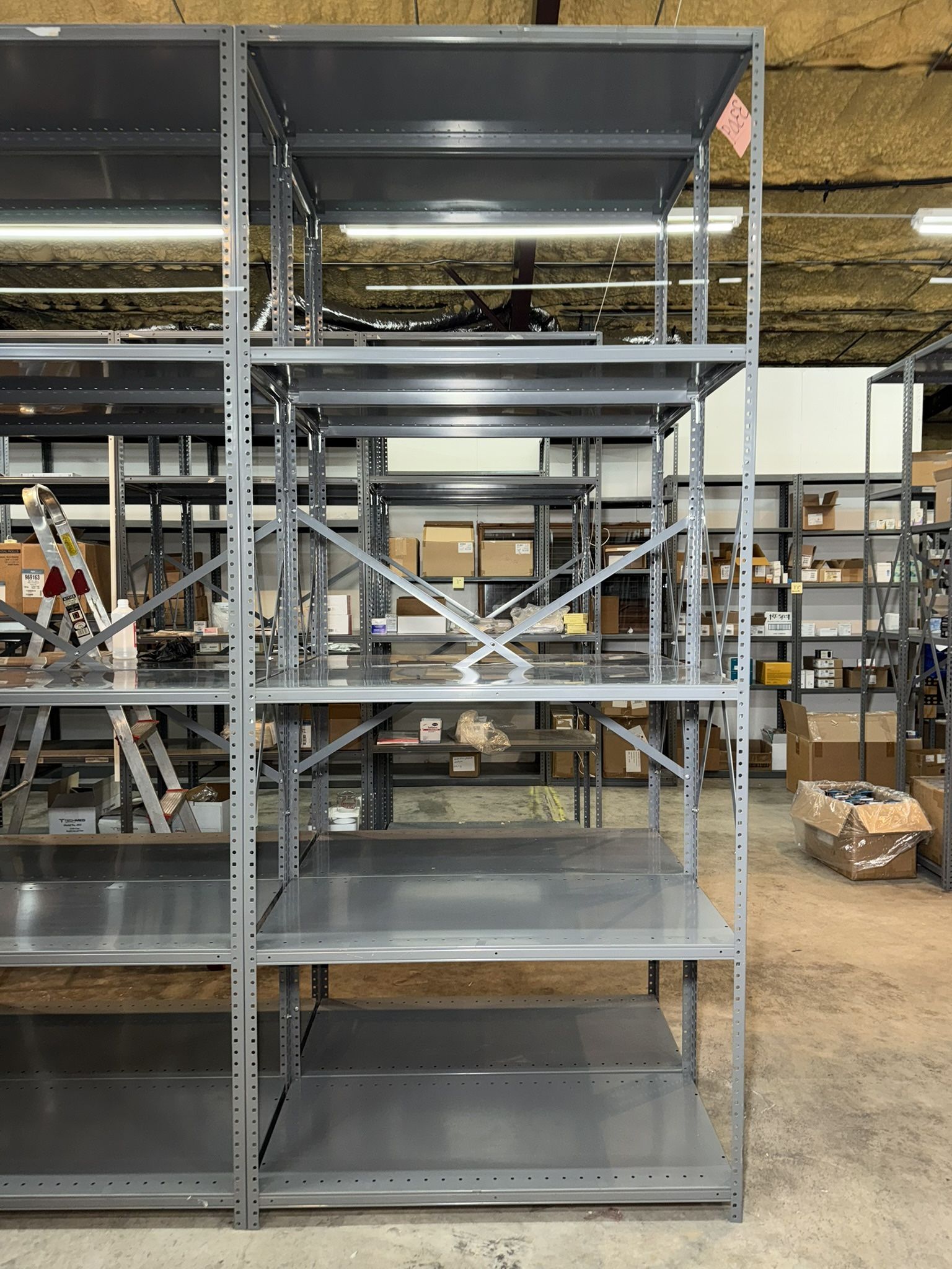 ⭐️ 8' (Foot) Heavy Duty Industrial Adjustable 5 Tier Steel Shelving Unit for Garage or Warehouse ⭐️