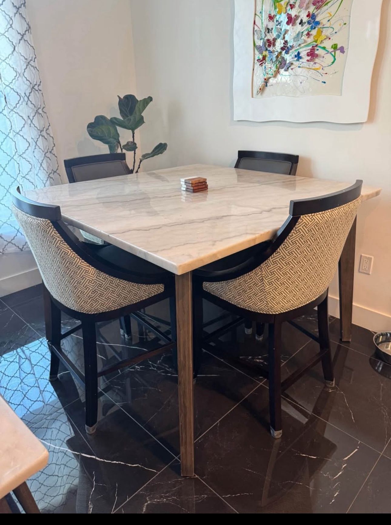 Marble Table With Chairs