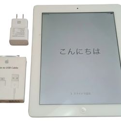 A1430 iPad 3rd Gen Wi-Fi+Cell 16GB White iOS Tablet Reset Tested Works Engraved
