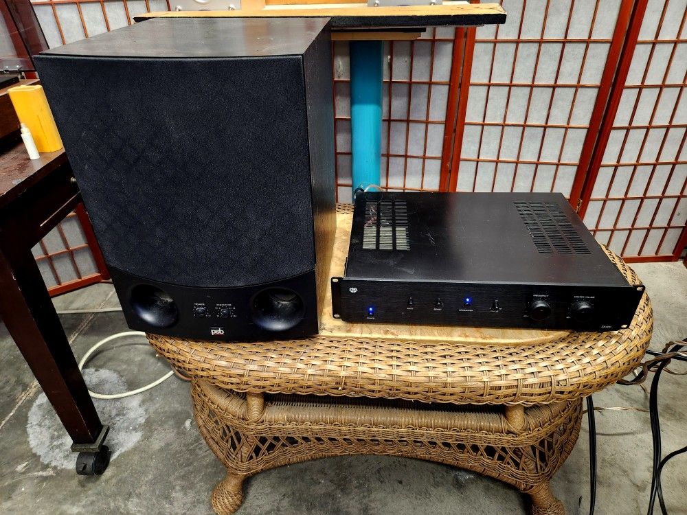 RBH SA-400 Subwoofer Amplifier and PSB Subsonic 5i Subwoofer