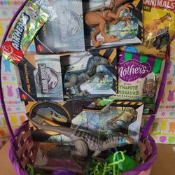 Velociraptor Easter Basket 