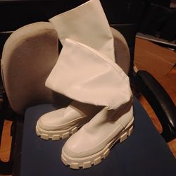 Circus Brand White Boots