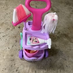 Minnie Mouse Cleaning Cart