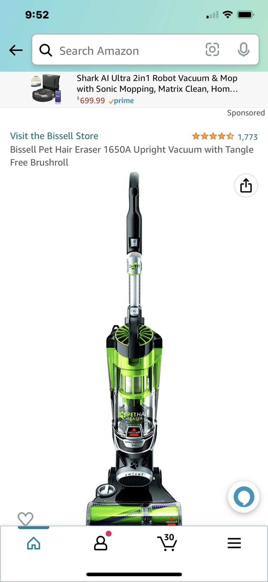 Bissell Vacuum New